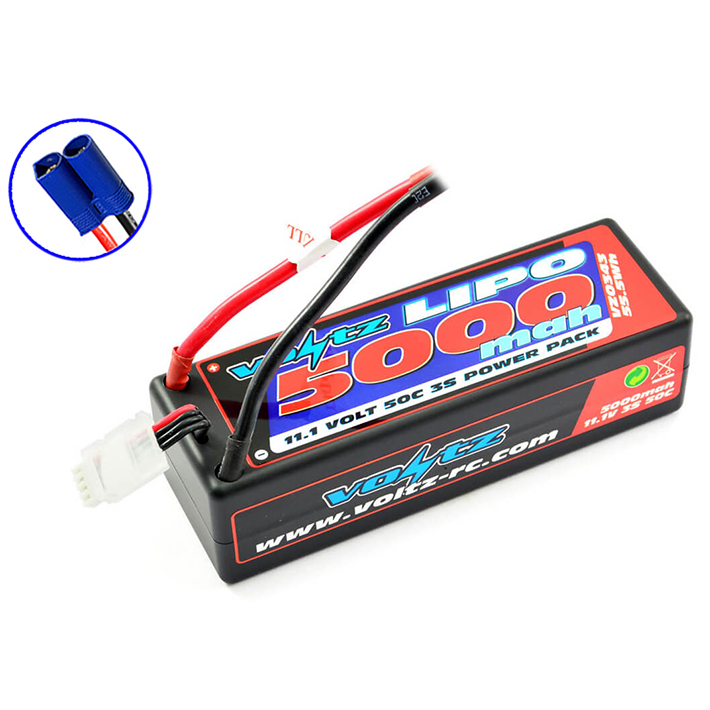 Voltz 5000mAh Hard Case 11.1V 50C LiPO Stick Pack EC5 (VZ0343EC5)