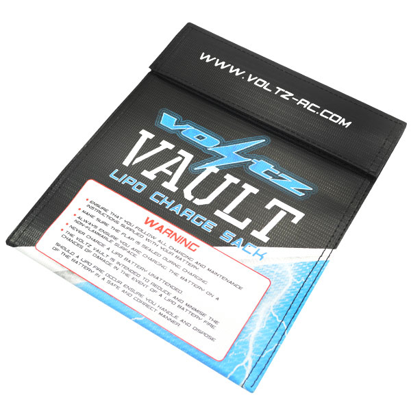 Voltz Charge Vault LiPO Sack/Bag Medium 22cm X 18cm (VZ1001)
