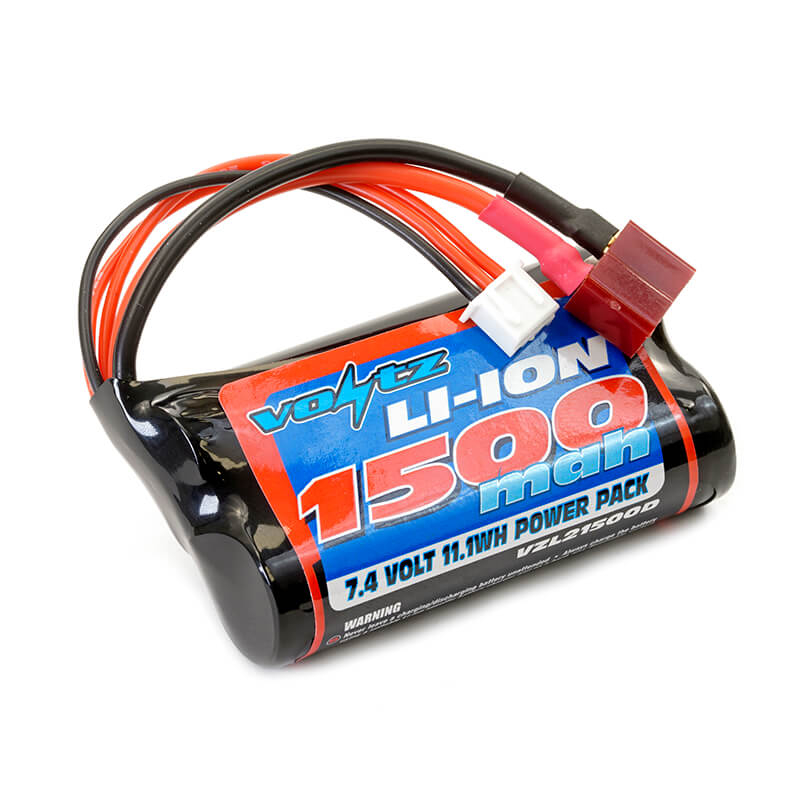 Voltz Li-Ion 7.4V 1500Mah Battery With Deans T-Plug (VZL21500D)