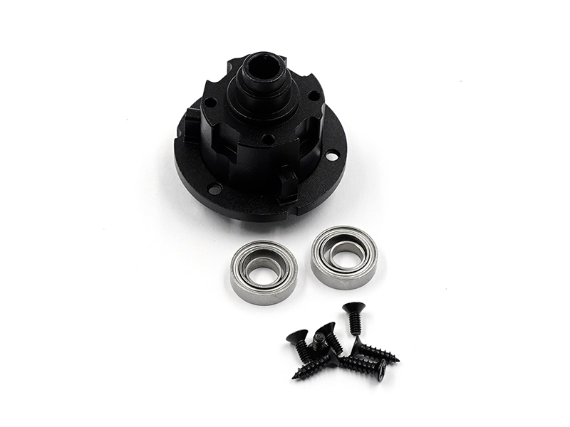 Xtra Speed Aluminum Gear Differential w/Tamiya Parts Combo Set For Tamiya TA01 TA02 Top Force (XS-TA29162BK)
