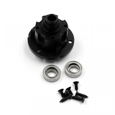 Xtra Speed Aluminum Gear Differential w/Tamiya Parts Combo Set For Tamiya TA01 TA02 Top Force (XS-TA29162BK)