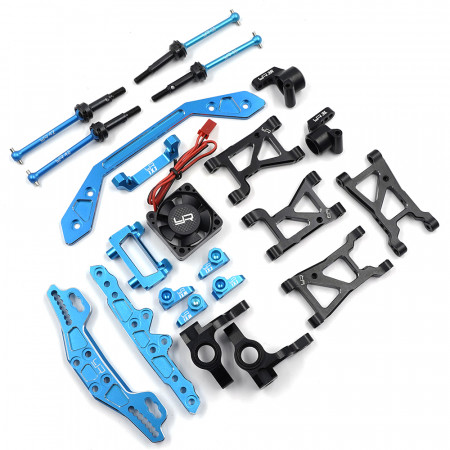 Yeah Racing Aluminium Essential Conversion Kit Tamiya XV01 Black/Blue (TAXV-S01BU/BK)