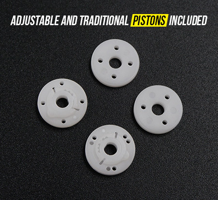 Yeah Racing QUTUS Challenger 55mm Damper Set Black (DBB-2055BK)