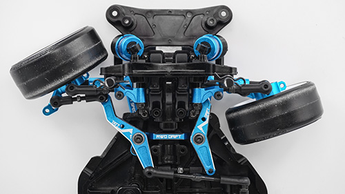 Yeah Racing Aluminium Large Angle Steering Rack Blue Tamiya TT02 RWD (TATT-014BU)