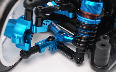 Yeah Racing Drift Spec Shock-Gear 50mm Damper Set for 1:10 RC Car - Blue (TATT-022BU)