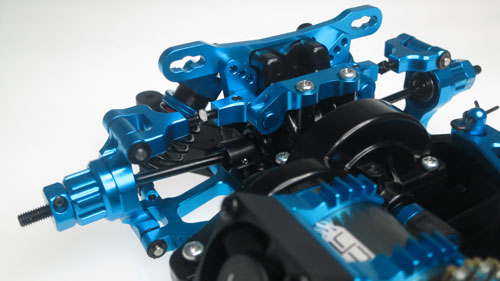 Yeah Racing Aluminium Conversion Kit Tamiya TT02 Blue (CK-TT02BU)