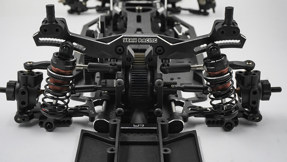 Yeah Racing Aluminium Big Bore Go 55mm Damper Set 4pcs 1/10 RC Touring Car Black (BBG-0055BK)