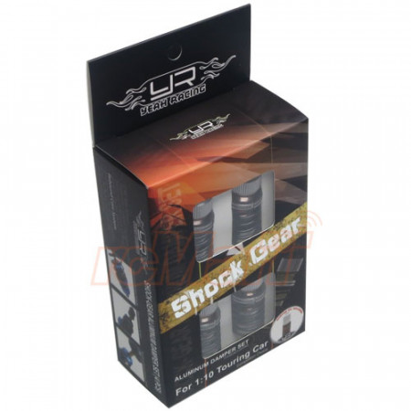 Yeah Racing Shock-Gear 55mm Damper Set for 1/10 RC Touring Car Gun Metal (DSG-0055GM)