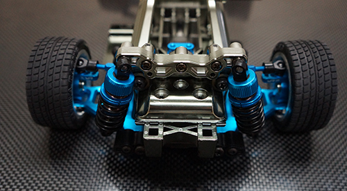 Yeah Racing Aluminium Long-Span Suspension Arms & Knuckles Performance Upgrade Kit Tamiya M05 M06 (TAMC-S01BU)