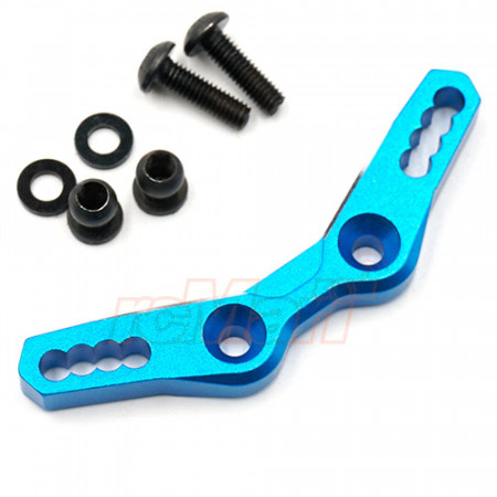 Yeah Racing Aluminium Front Damper Stay Tamiya M07 - Blue (TAMC-025BU)