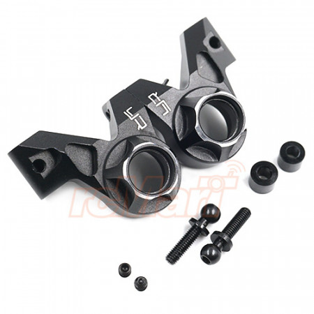 Yeah Racing Aluminum 210mm 225mm Wheelbase Rear Hub 2 pcs Black For Tamiya M07 (TAMC-056BK)