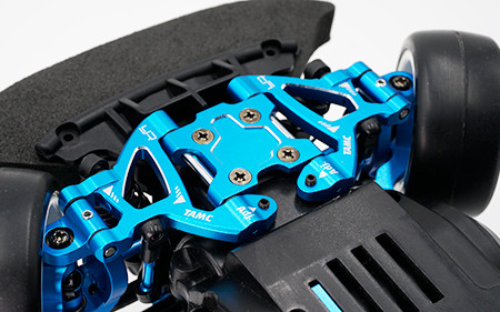 Yeah Racing Aluminum Front Suspension Mount Tamiya M07 - Blue (TAMC-033BU)
