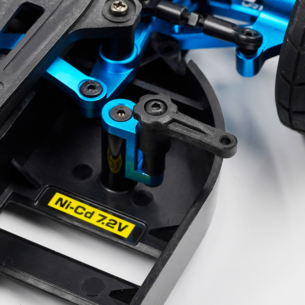 Yeah Racing Aluminium 7075 Plastic Anti Tweak Battery Holder Tamiya TT01 TT02 (TATT-055BU)