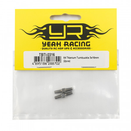 Yeah Racing 64 Titanium Turnbuckle 3x16mm 2pcs (TBTI-0316)
