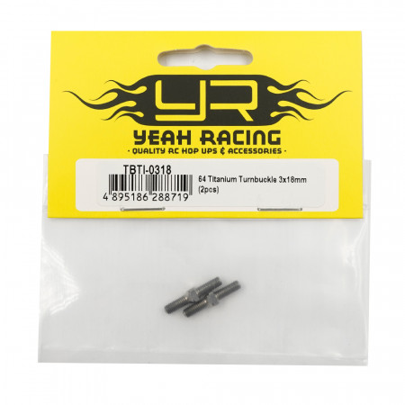 Yeah Racing 64 Titanium Turnbuckle 3x18mm 2pcs (TBTI-0318)