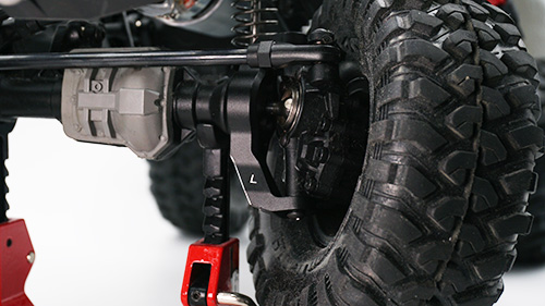 Yeah Racing Aluminium Bearing Supported C Hubs 2 Pcs TRX-4 TRX-6 Black (TRX4-001BK)
