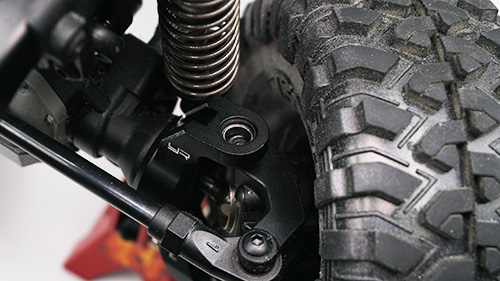Yeah Racing Aluminium Bearing Supported C Hubs 2 Pcs TRX-4 TRX-6 Black (TRX4-001BK)