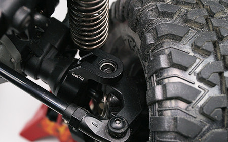 Yeah Racing Aluminium Bearing Supported C Hubs 2 Pcs TRX-4 TRX-6 Black (TRX4-001BK)