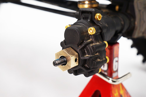 Yeah Racing 12mm Brass Hex Adaptor 8mm Offset 4pcs Fits TRX-4 TRX4-6 (TRX4-037)