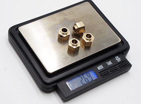 Yeah Racing 12mm Brass Hex Adaptor 8mm Offset 4pcs Fits TRX-4 TRX4-6 (TRX4-037)