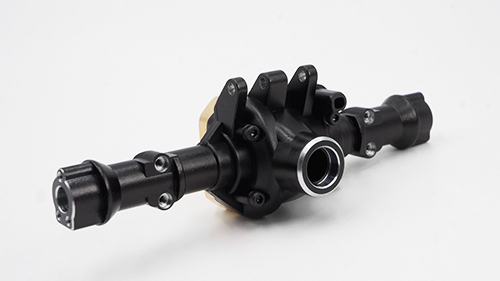 Yeah Racing Alloy Rear Axle Housing (Titanium Coated) TRX-4 Black (TRX4-046BK)