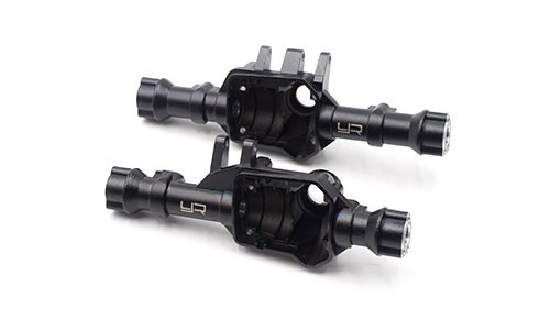 Yeah Racing Alloy Rear Axle Housing (Titanium Coated) TRX-4 Black (TRX4-046BK)