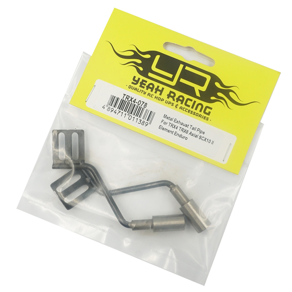 Yeah Racing Metal Exhaust Tail Pipe TRX4 Defender/Axial SCX10 II/Element Enduro (TRX4-078)