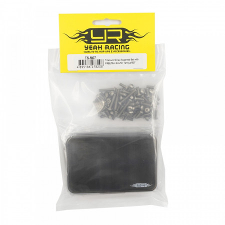 Yeah Racing Titanium Screw Assorted Set with FREE Mini box for Tamiya M07 (TS-M07)