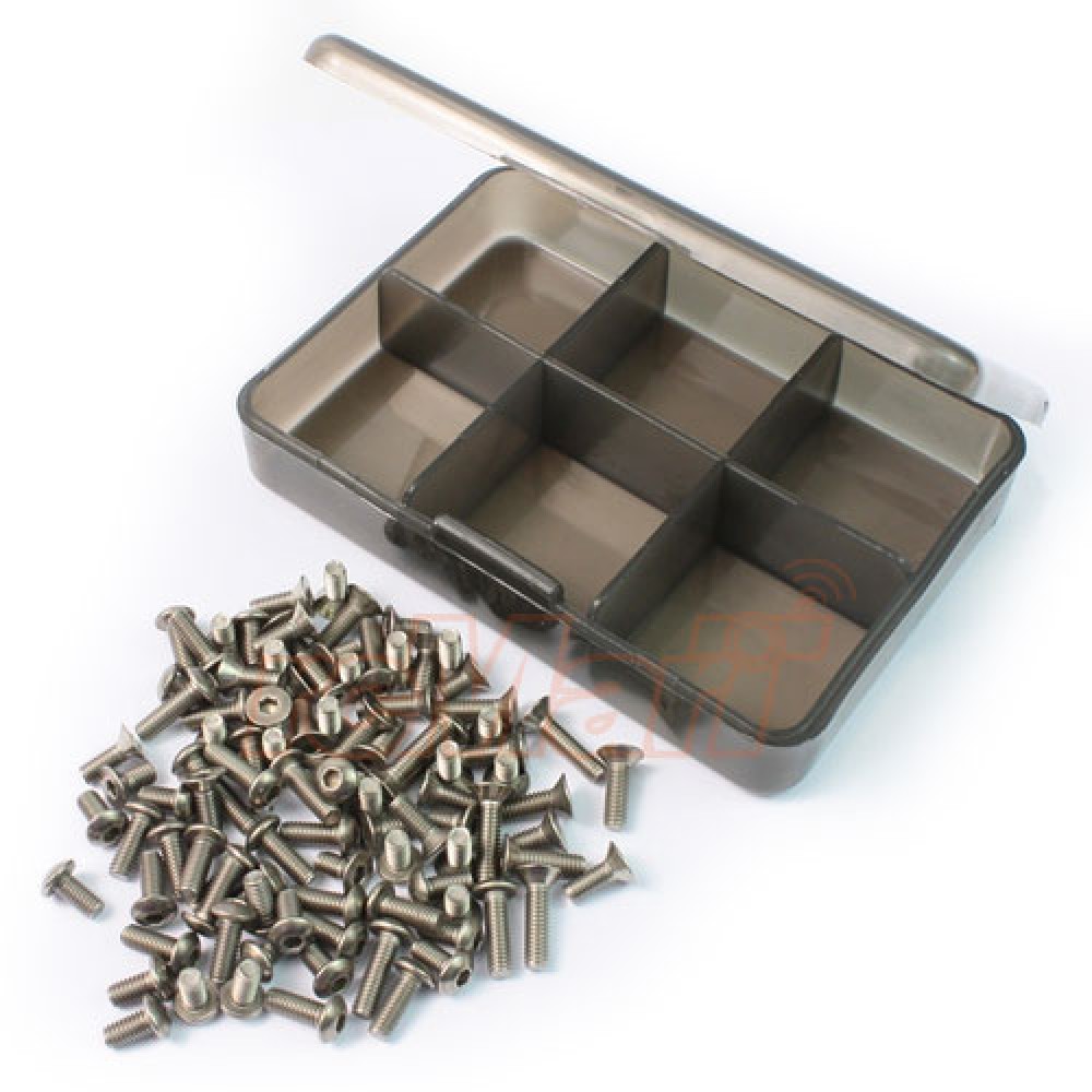 Yeah Racing Titanium Screw Assorted Set w/ FREE Mini box for Tamiya TT02 (TS-TT02)