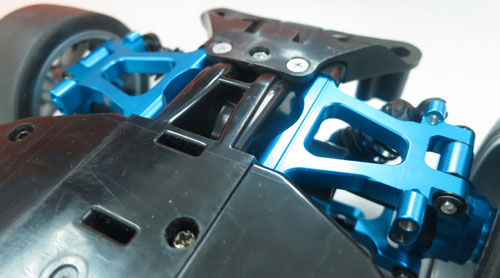 Yeah Racing Aluminium Rear Lower Arm Set Tamiya TT02 (TT02-002BU)