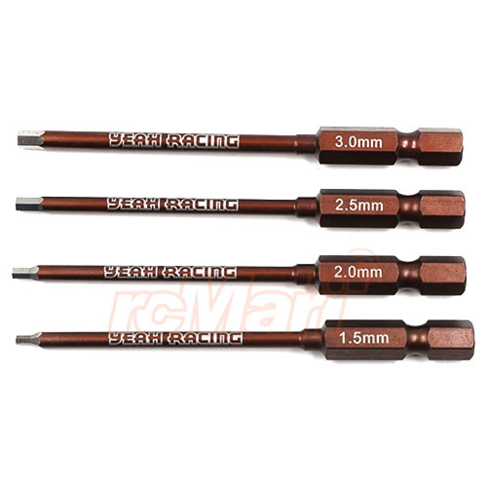 Yeah Racing Spring Steel Allen Hex Power Tip Set 1.5 2.0 2.5 3.0mm (YT-0194)