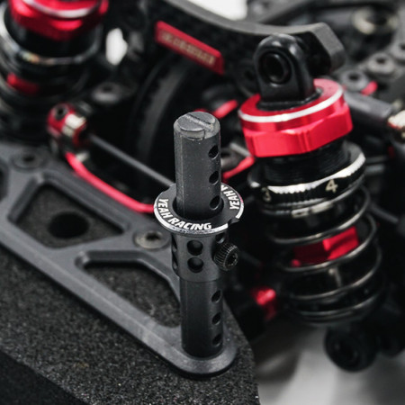 Yeah Racing Aluminium Adjustable Body Mounts 4pcs Silver (YA-0530SV)