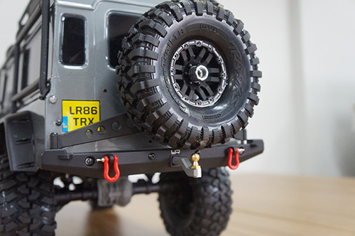 Yeah Racing Aluminium & Brass Drop Hitch Receiver (5.8mm) TRX-4 (TRX4-023)