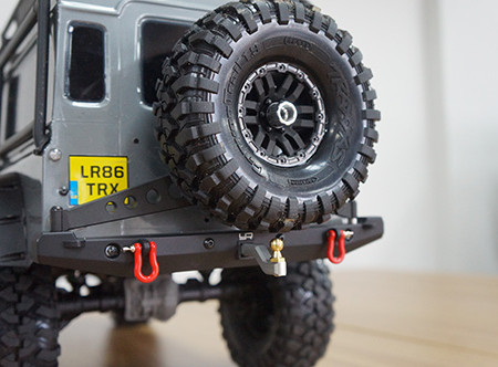 Yeah Racing Aluminium &amp; Brass Drop Hitch Receiver (5.8mm) TRX-4 (TRX4-023)