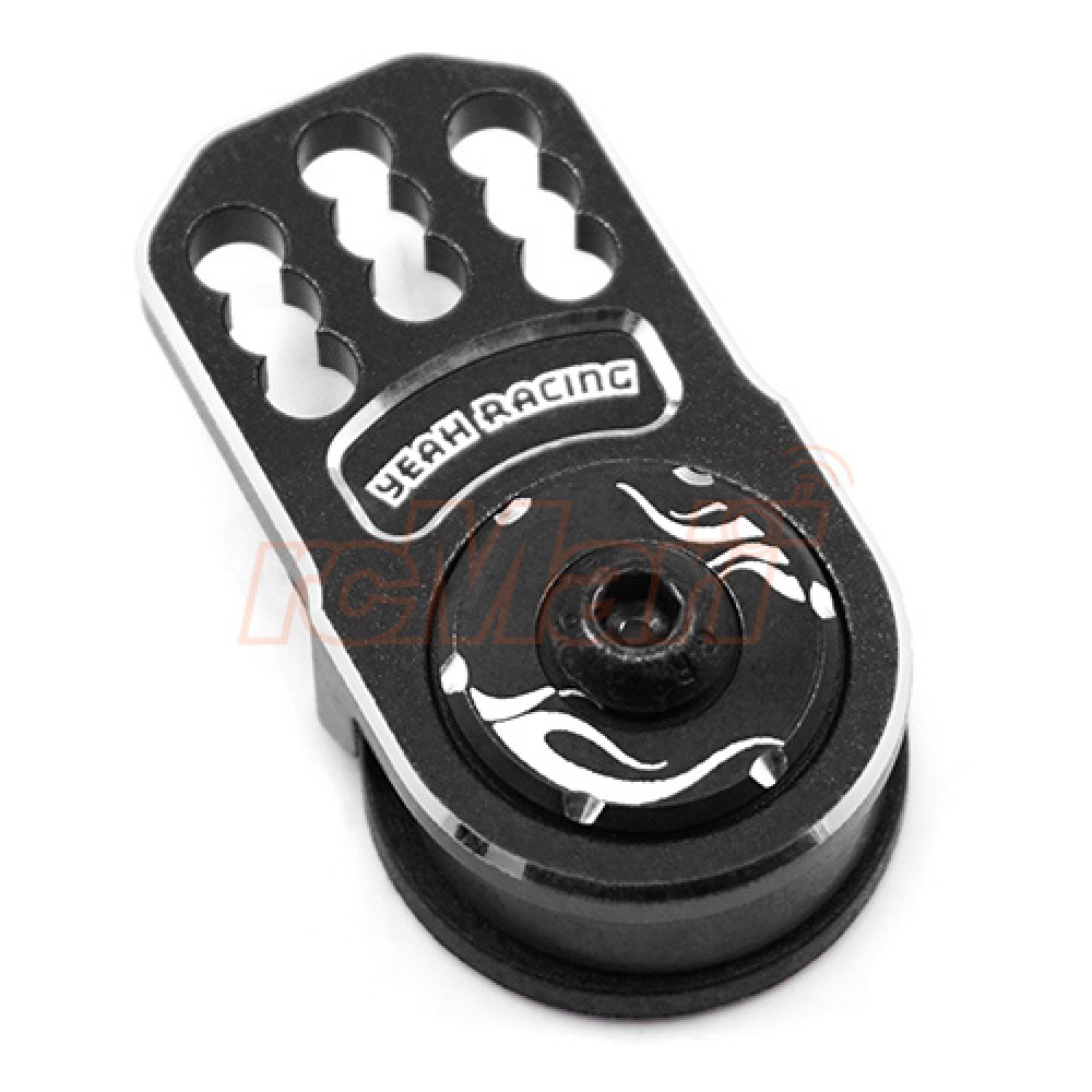 Yeah Racing Aluminum Plate Servo Saver Black (YA-0557BK)