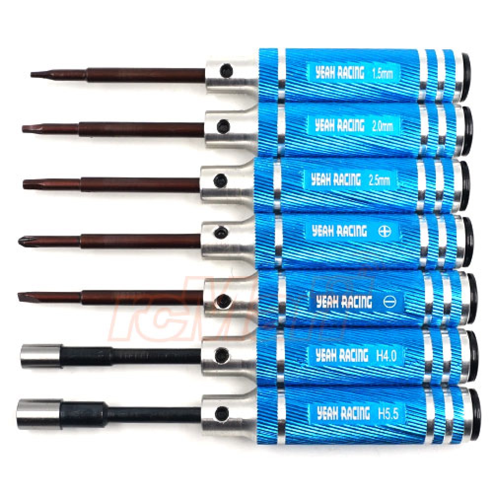 Yeah Racing Mini Tools Set w/ Tool Bag - Blue (YT-0136BU)