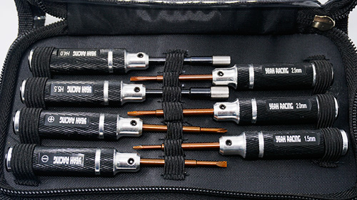 Yeah Racing Mini Tools Set w/ Tool Bag - Black (YT-0136BK)