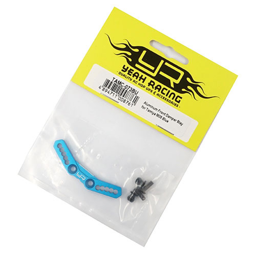 Yeah Racing Aluminum Front Damper Stay Tamiya M08 - Blue (TAMC-073BU)