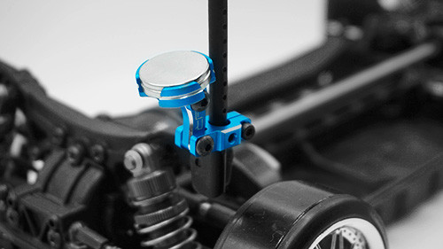 Yeah Racing Aluminium CNC Magnetic Invisible Body Mounting System 2pcs Blue (YA-0531BK)