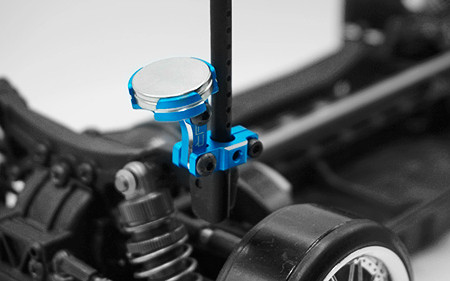 Yeah Racing Aluminium CNC Magnetic Invisible Body Mounting System 2pcs Blue (YA-0531BU)