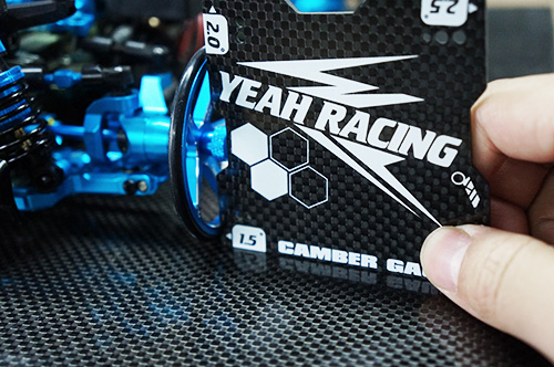 Yeah Racing Graphite Lightweight Camber Gauge 1.5, 2 and 2.5 Deg For 1:10 Touring Car (YT-0176)