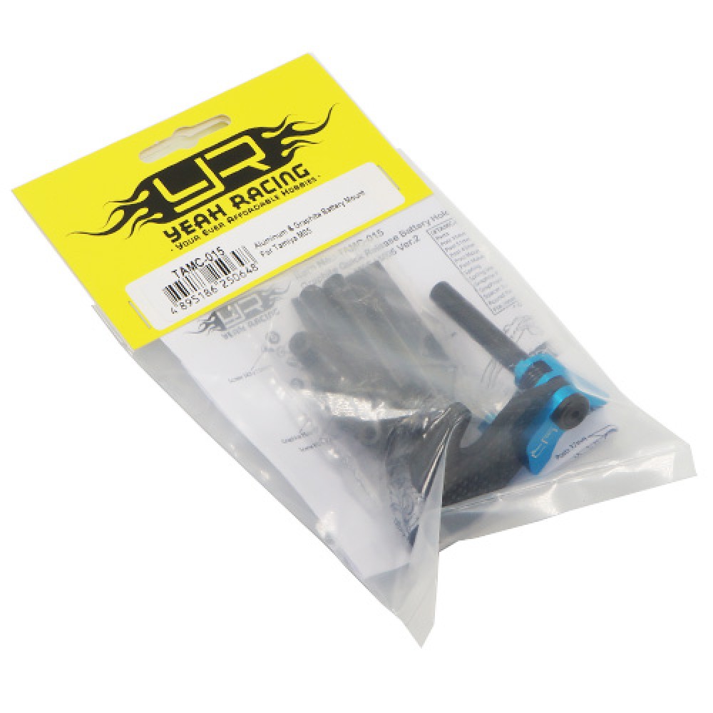 Yeah Racing Aluminium & Graphite Battery Mount For Tamiya M05 (TAMC-015BU)