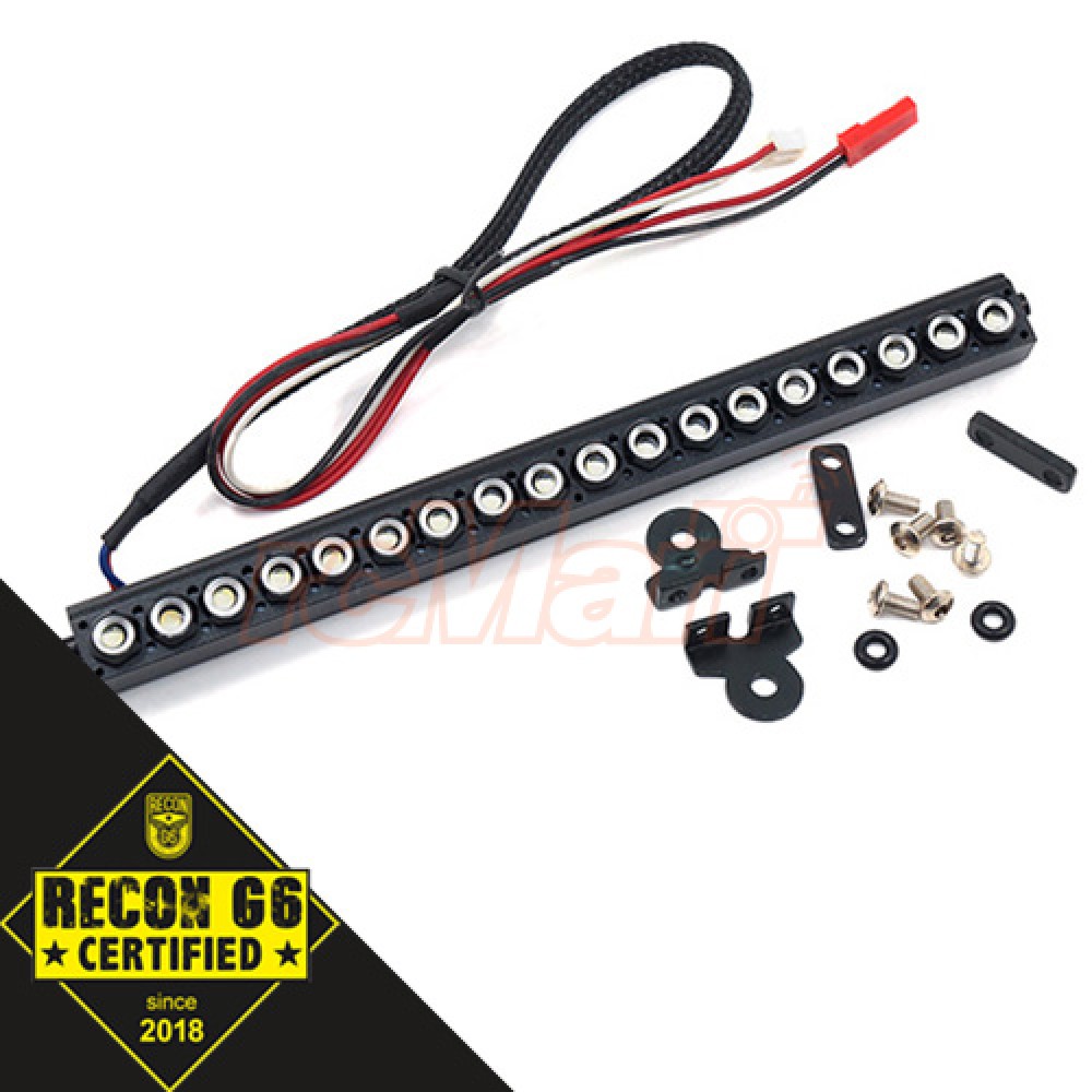 Yeah Racing 1/10 Aluminium White LED Light Bar Black for Crawler &#039;G6 Certified&#039; (YA-0507BK)