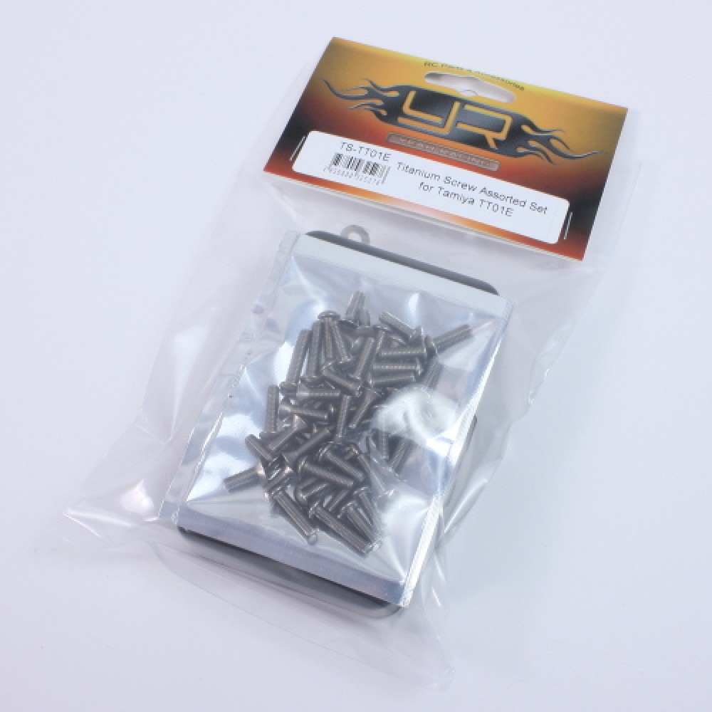 Yeah Racing Titanium Screw Assorted Set with FREE Mini Box for Tamiya TT01E (TS-TT01E)