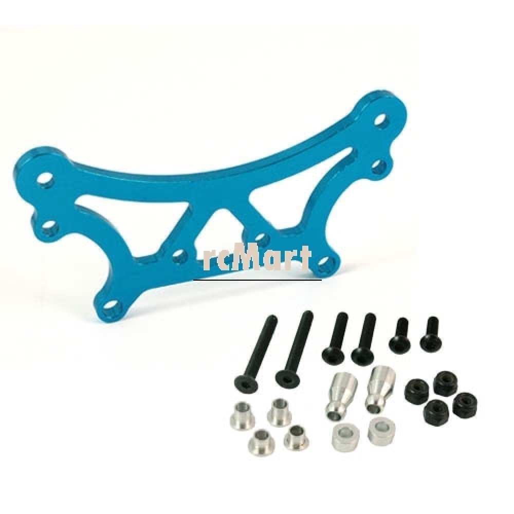 Yeah Racing Aluminium Rear Damper Plate BlueFor TA01 / TA02