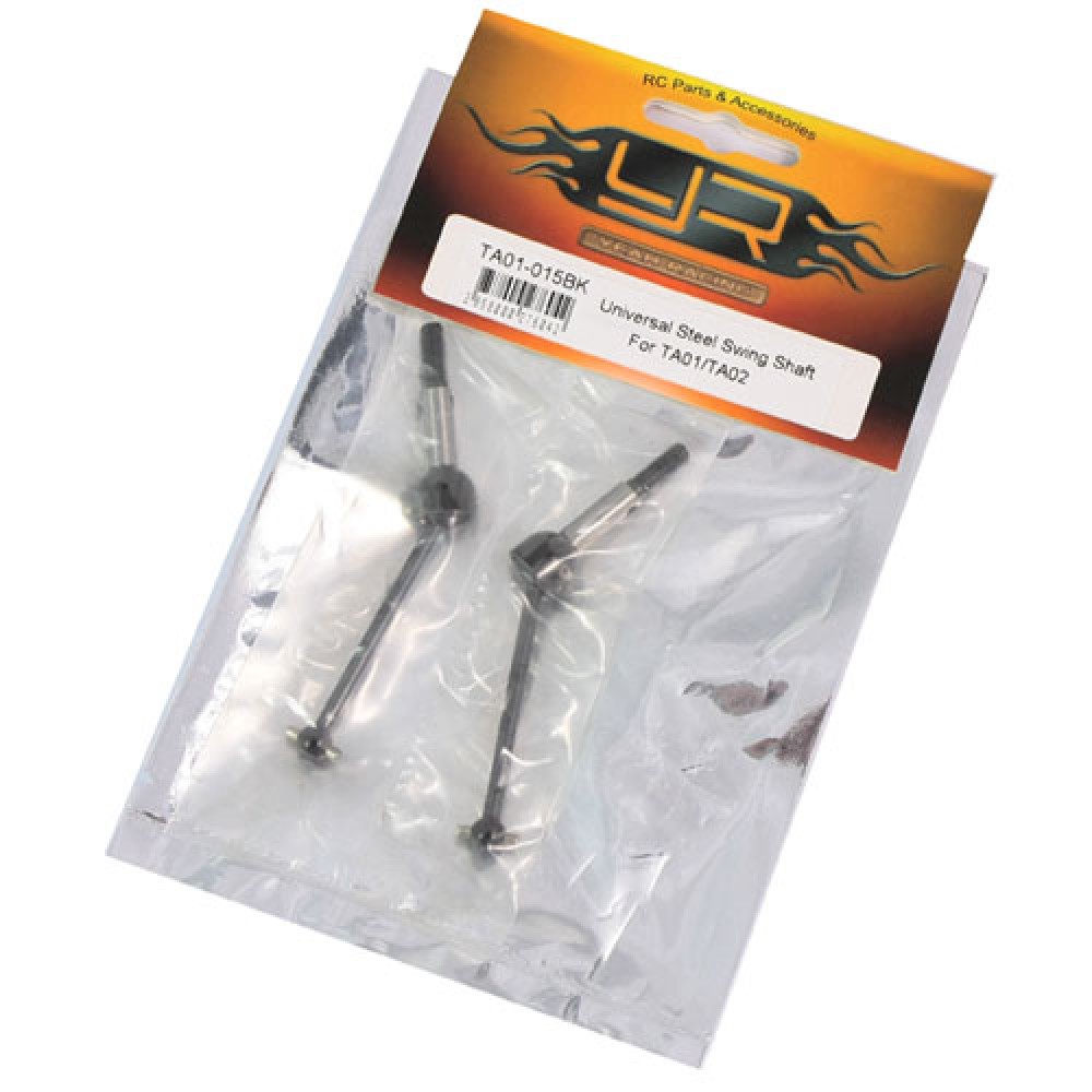 Yeah Racing Universal Steel F/R Swing Shaft For TA01/TA02W (TA01-015BK)