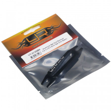 Yeah Racing Aluminium Ball End Remover For 4 4.8 5 6mm Ball End Black (YT-0135BK)