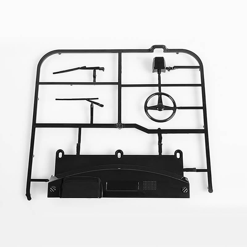 RC4WD Mojave Ii Dash &amp; Wiper Parts Tree (Black) (Z-B0080)