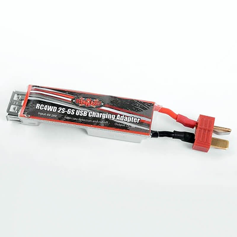RC4WD 2S-6S Usb Charging Adapter W/&quot;T&quot; Style Plug (Z-E0109)
