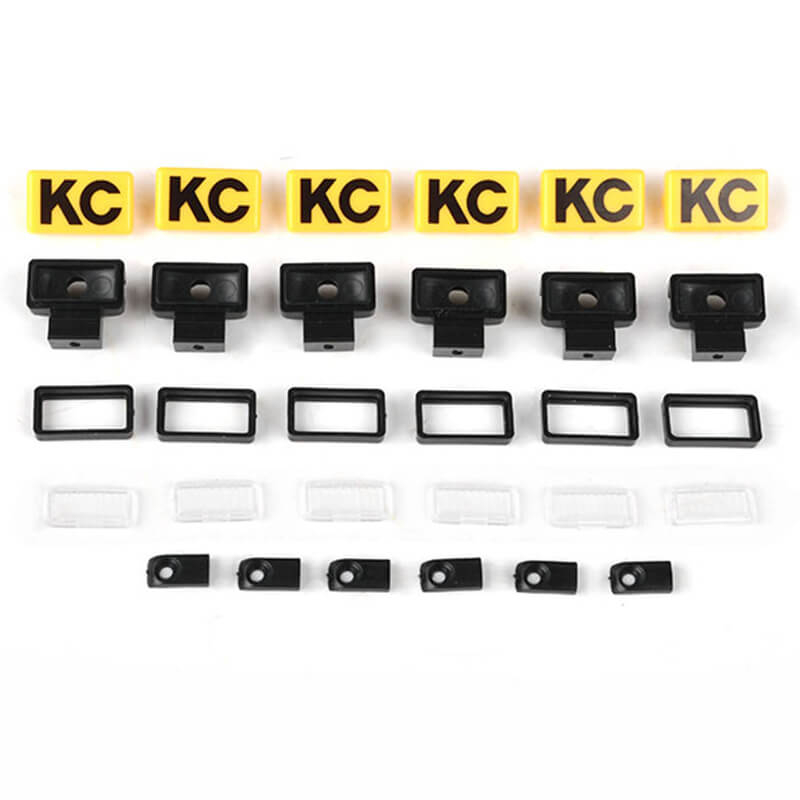 RC4WD Kc Hilites Rectangle Lights With Covers (Z-E0132)